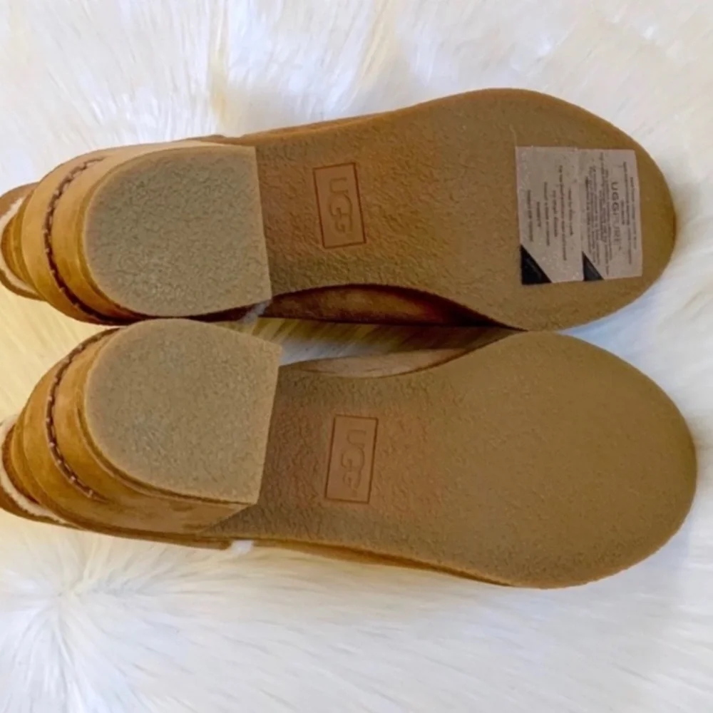 NEW!! UGG Kasen II Chestnut Pull on Heeled Ankle Booties - Picture 5 of 8